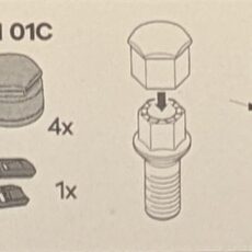 KRYTKY NA SKRUTKY 17mm ČIERNE ( OE SET ŠKODA )